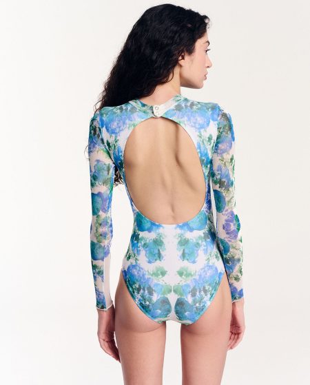 Blue Rose Petals Leotard